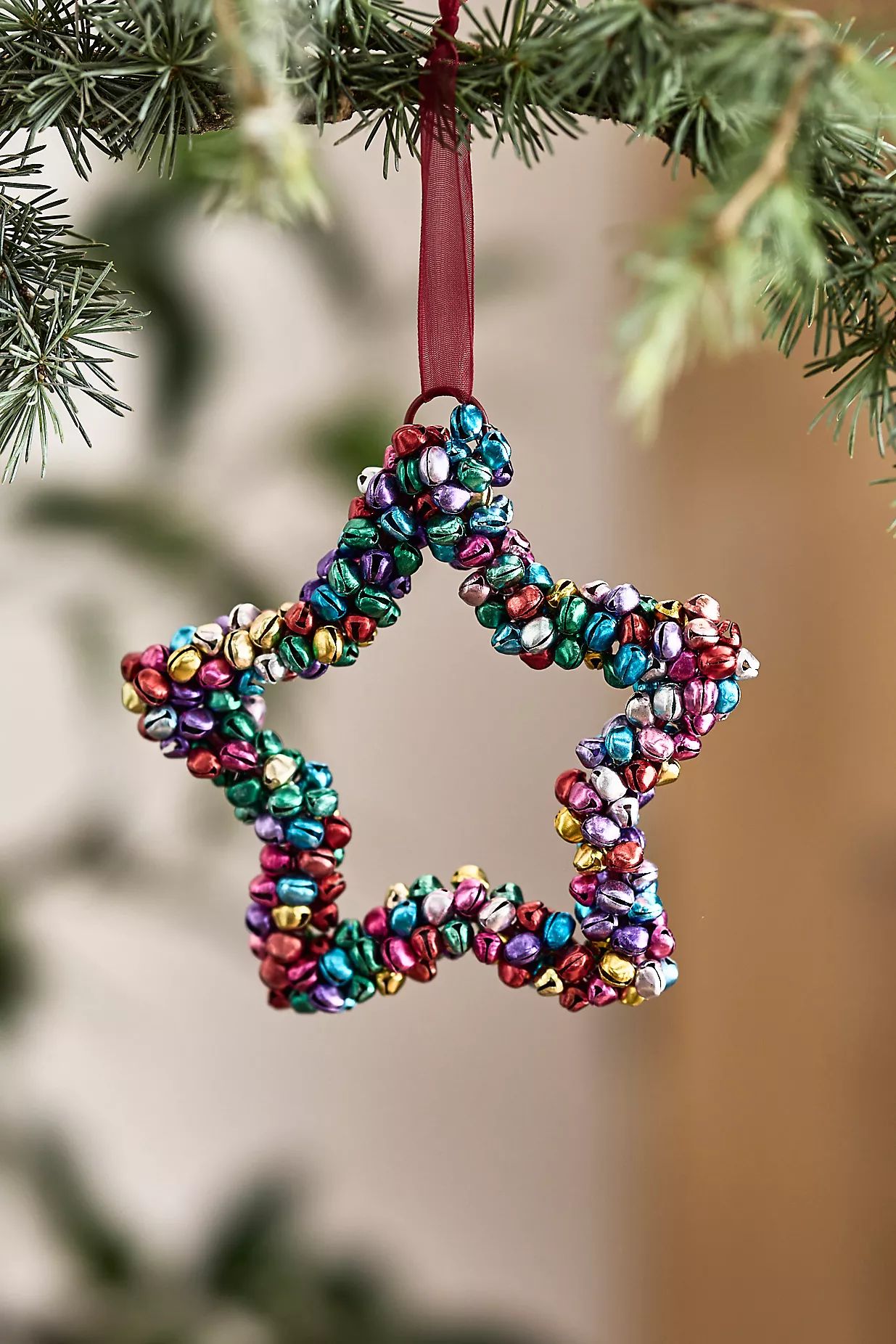 Confetti Jingle Bell Star Ornament | Anthropologie (US)