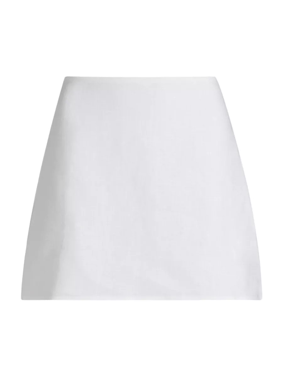 Veranda Linen Miniskirt | Saks Fifth Avenue
