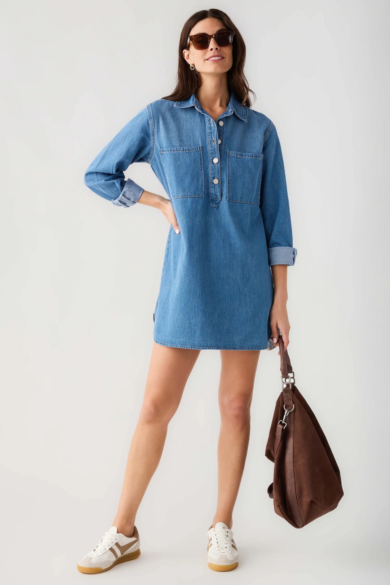 Z Supply Lucie Denim Shirt Dress | Social Threads