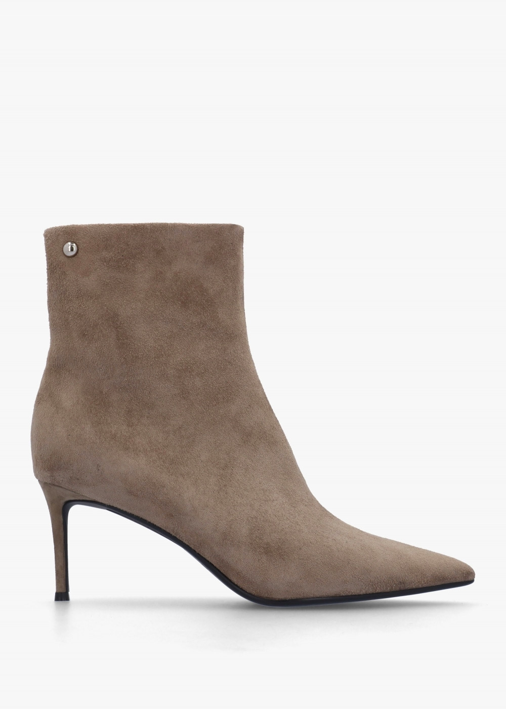 Swift Mink Suede Mid Heel Ankle Boots | Daniel Footwear (UK)