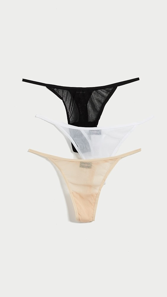 Cosabella Soire Italian Thong 3 Pack | Shopbop | Shopbop