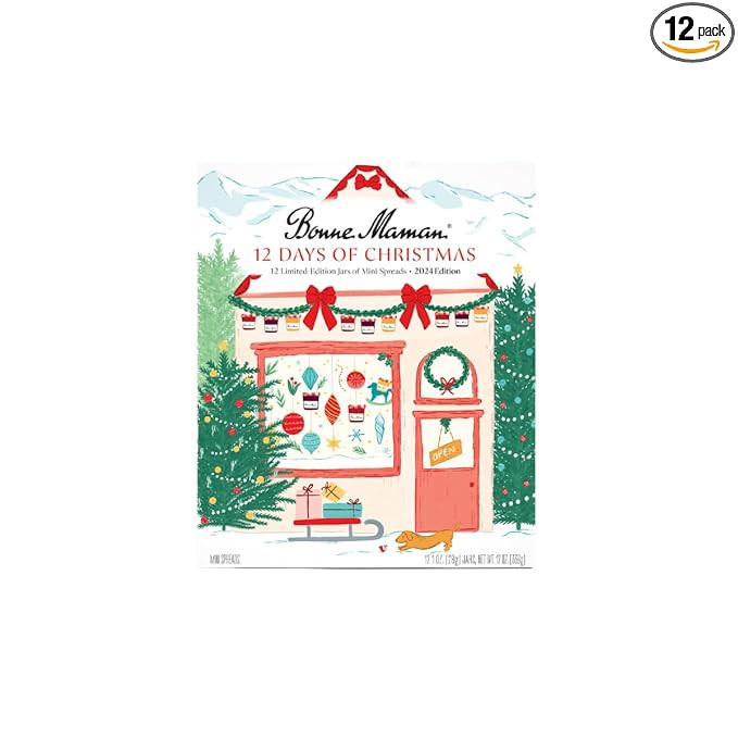 Bonne Maman 2024 Limited Edition “12 Days of Christmas”, 12 Mini Spreads | Amazon (US)