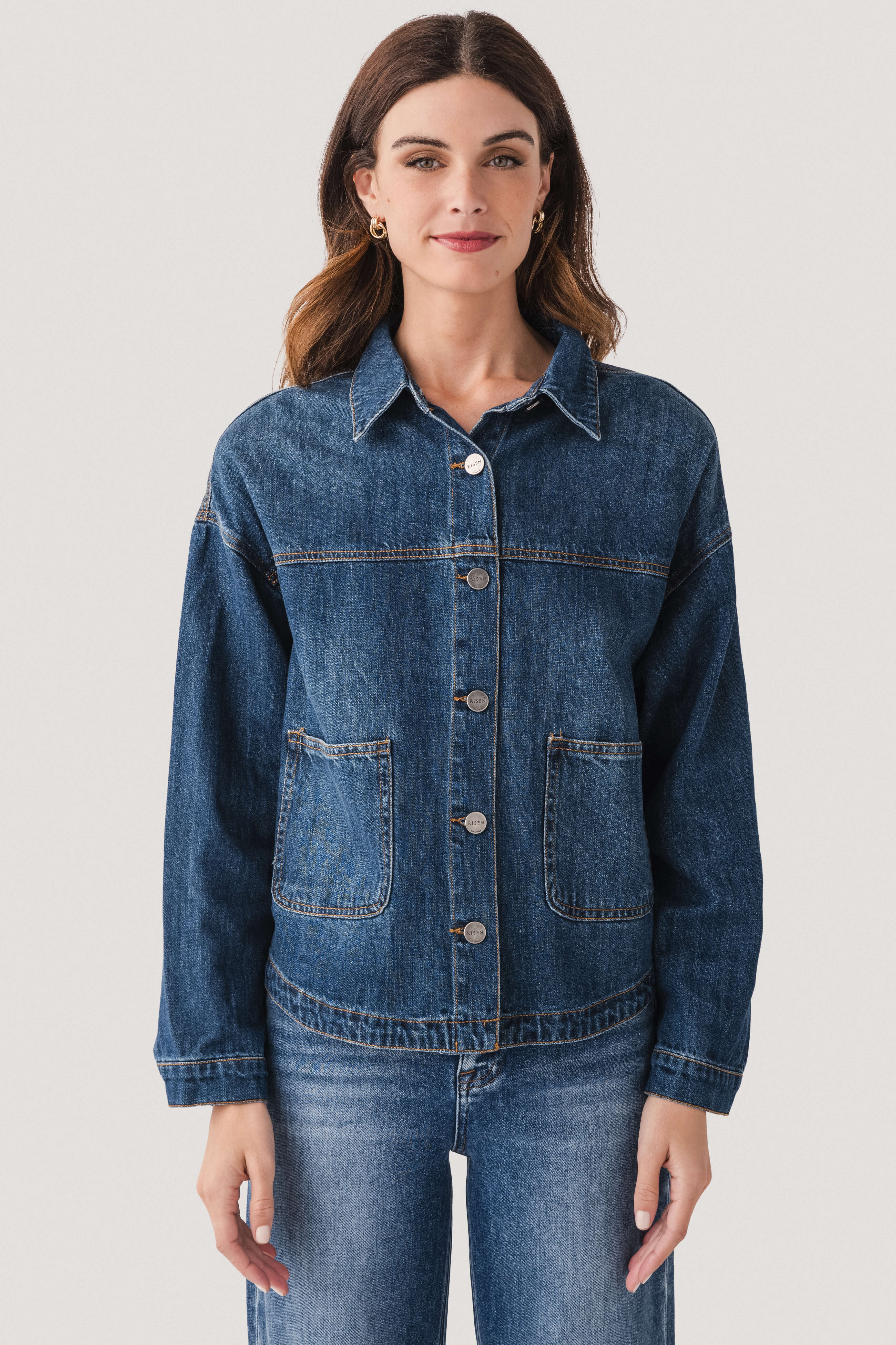 Risen Denim Barn Jacket | Social Threads