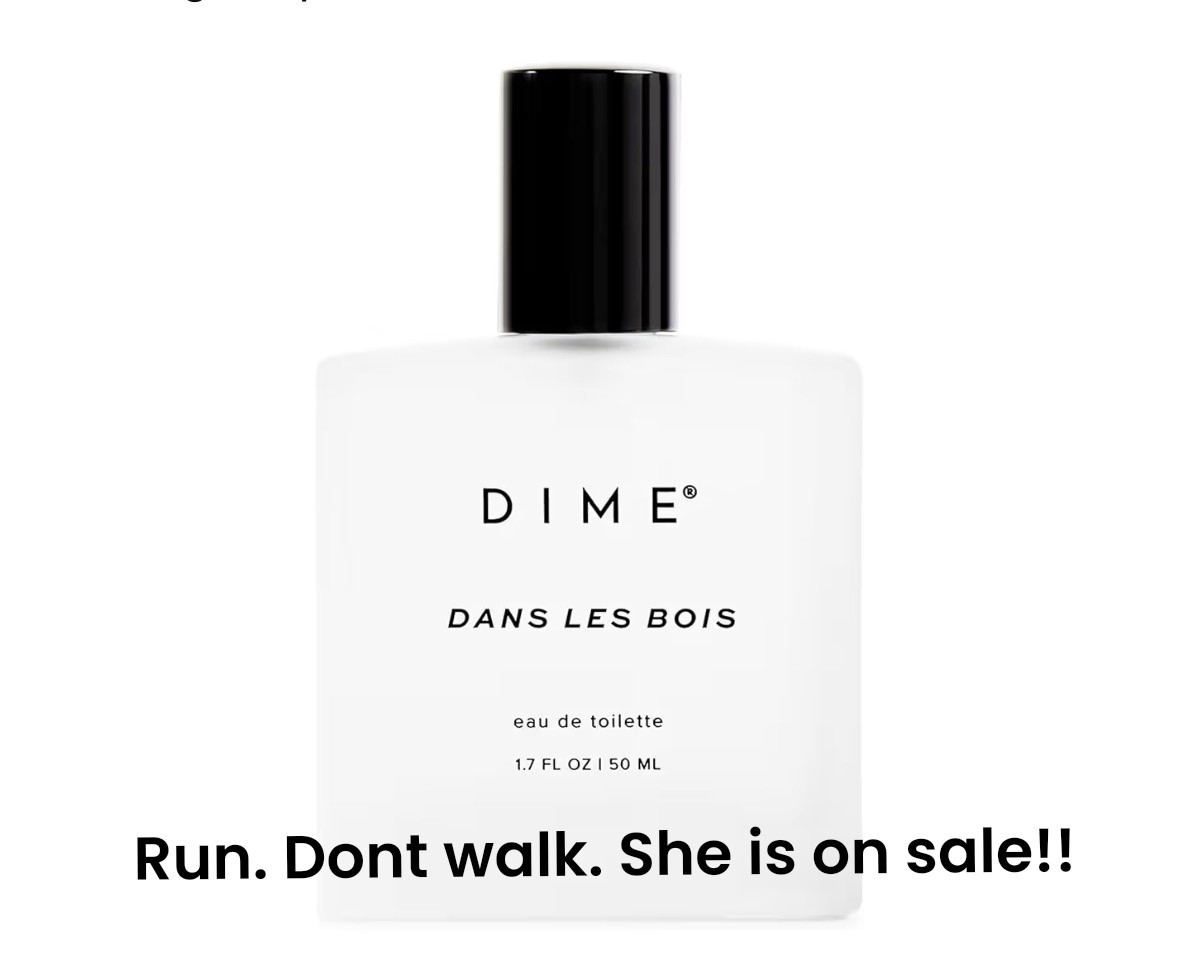 The signature scent that guarantees a "what are you wearing?" every single time. 🤍
Dime Beauty is currently on sale. If you’ve been looking for a clean, elevated everyday perfume, this is the exact one to grab while it’s marked down.

#LTKmomlife #LTKselfcare #LTKgrwm