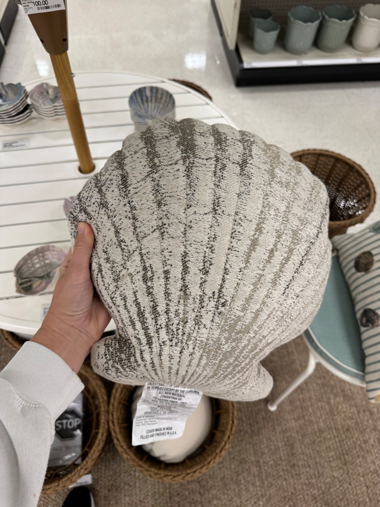 Seashell pillow home decor, such a cute piece for Summer! For an outdoor patio set. So many cute coastal home pieces I’ve listed.

#LTKOver40 #LTKSeasonal #LTKHome