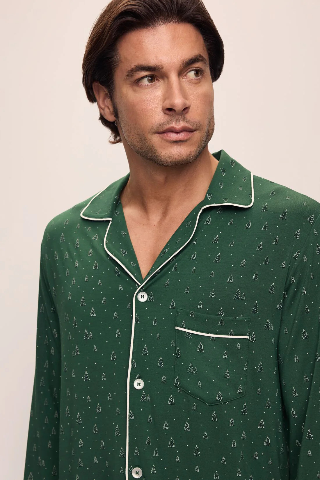 William Printed TENCEL™ Modal Long PJ Set | Eberjey