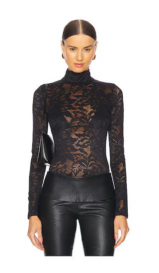 The Elodie Bodysuit in Black | Revolve Clothing (Global)
