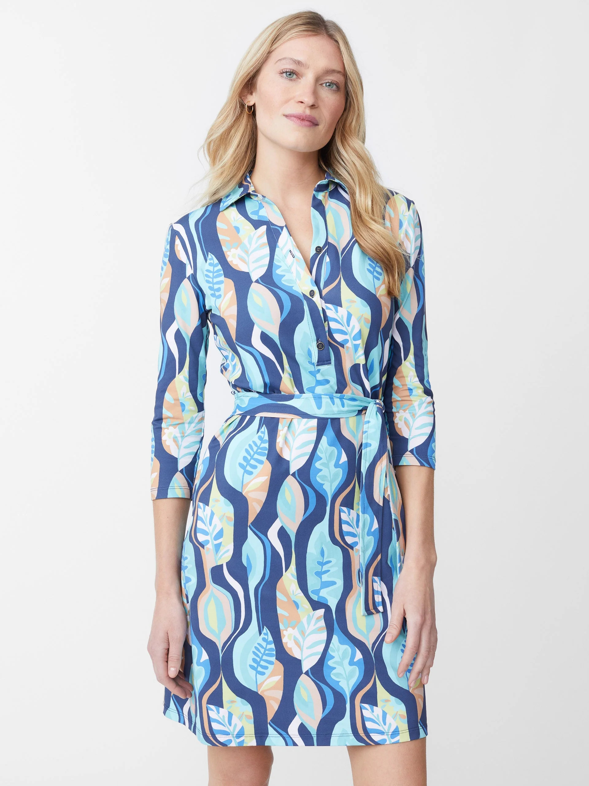 Calla Dress in Pop Frond | J.McLaughlin