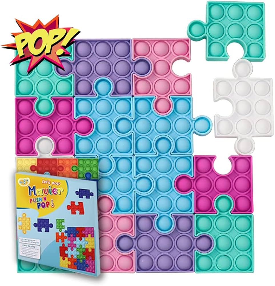 Mavier MAVIER'S Puzzle Toys, Soft Silicon Push Pop Fidget Puzzle Toys, Kids Brain Activity Puzzle... | Amazon (US)