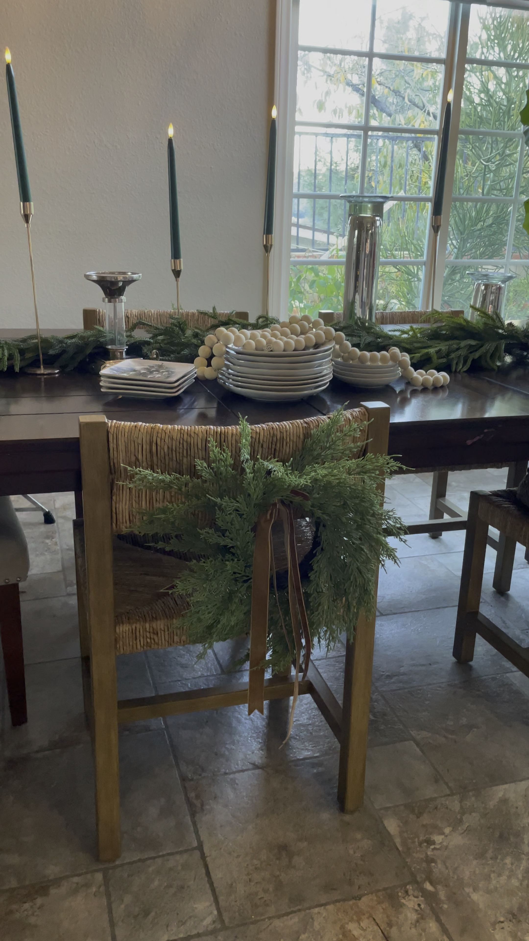 Holiday Tablescape. Greenery tablescape. LED candle light. Flameless candles. Battery operated candles

#LTKGiftGuide #LTKhome #LTKHoliday
