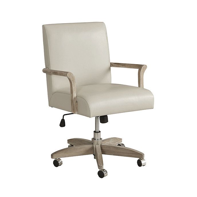 Jason Leather Home Office Rolling Desk Chair | Ballard Designs, Inc.