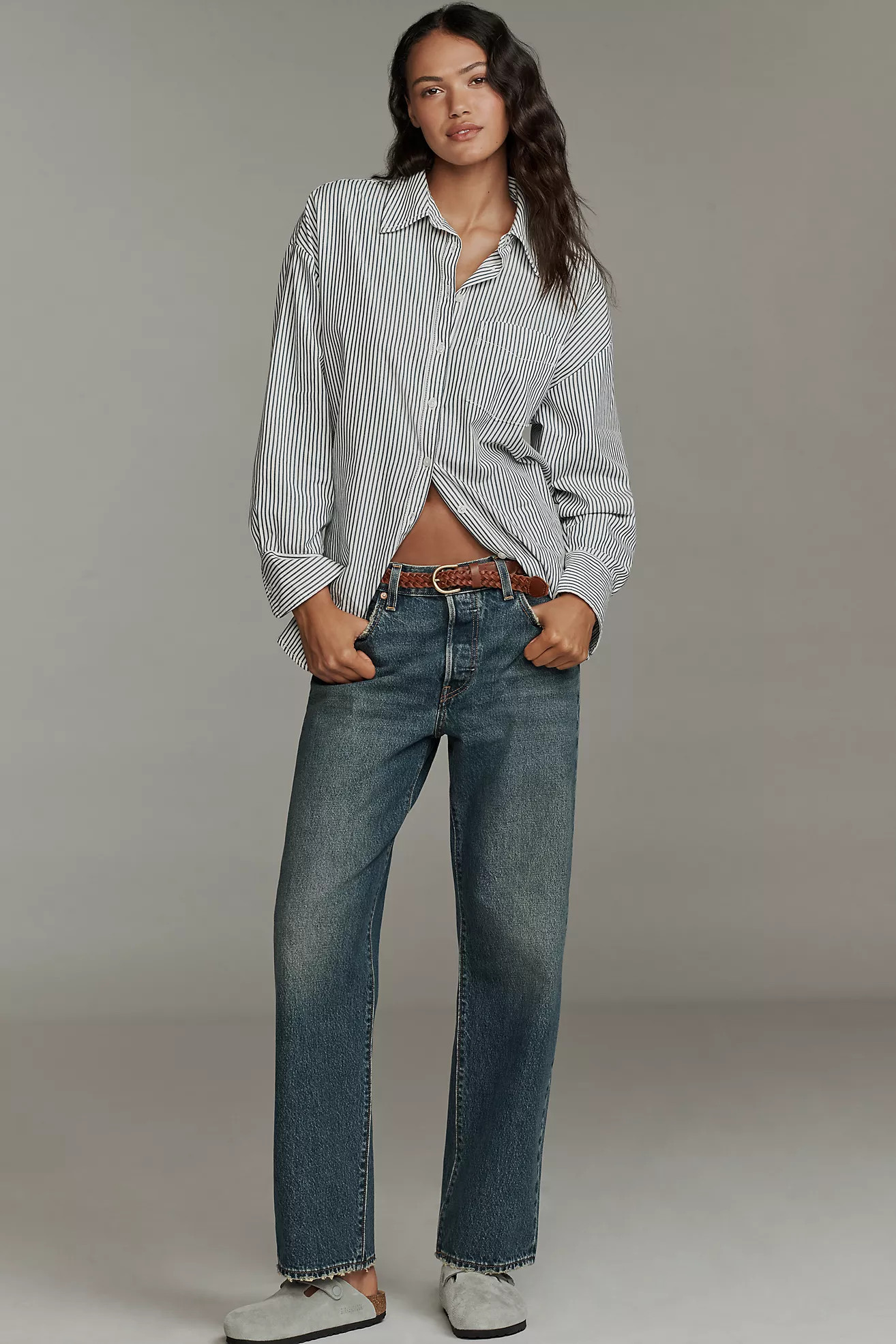 Levi's 501 90s High-Rise Straight-Leg Ankle Jeans | Anthropologie (US)