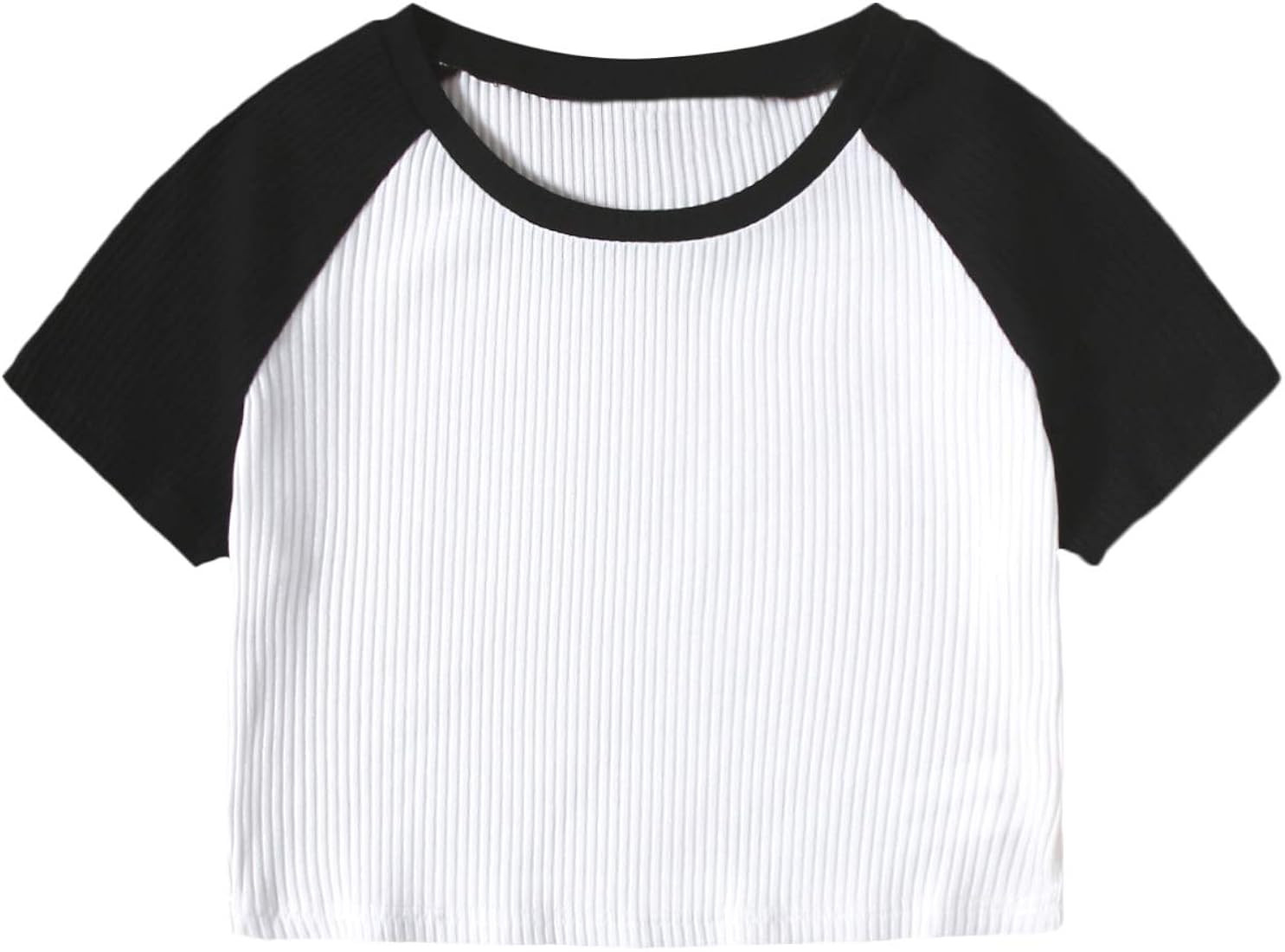 SweatyRocks Women's Embroidered Crop Top Short Sleeve T Shirt | Amazon (US)