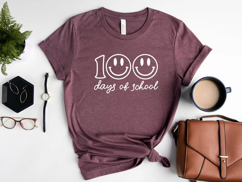 100 Days Of School Shirt, Funny Teacher Shirt, Girls Student Shirt, Teacher Gifts, Cute School Sh... | Etsy (US)