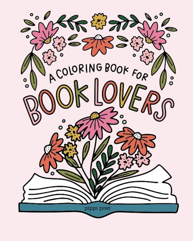 A Coloring Book for Book Lovers by Pippi Post | Amazon (US)