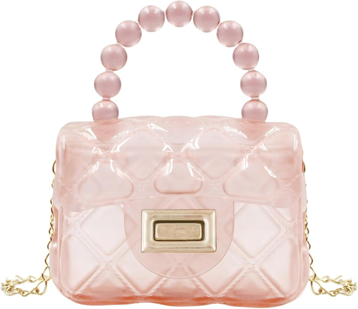 Little Girls Mini Jelly Purse Candy Color Transparent Small Crossbody Bag Cute Princess Handbags ... | Amazon (US)