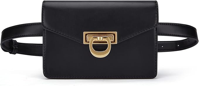 ECOSUSI Fanny Pack for Women PU Leather Belt Bag Waist Bag Fashion Waist Pack Pouch Small Purse f... | Amazon (US)