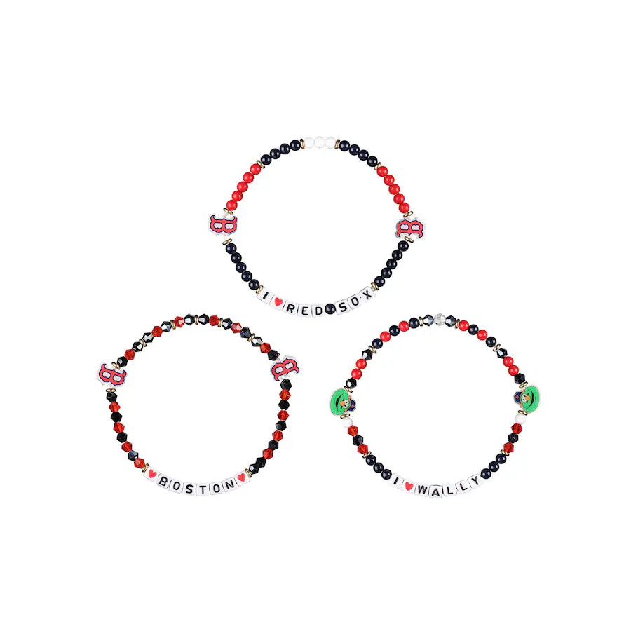 Boston Red Sox FOCO 3-Pack Friendship Bracelet Set | Fanatics