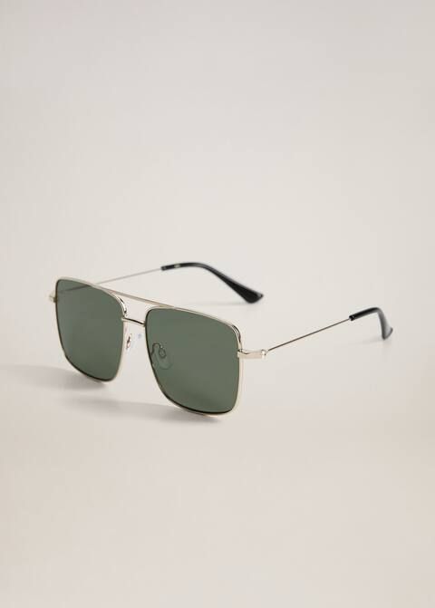 Sonnenbrille mit viereckiger Brillenfassung | MANGO (DE)