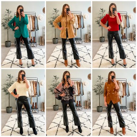 Vegan leather crop pants from mango styled 6 ways 

#LTKsalealert #LTKworkwear #LTKstyletip
