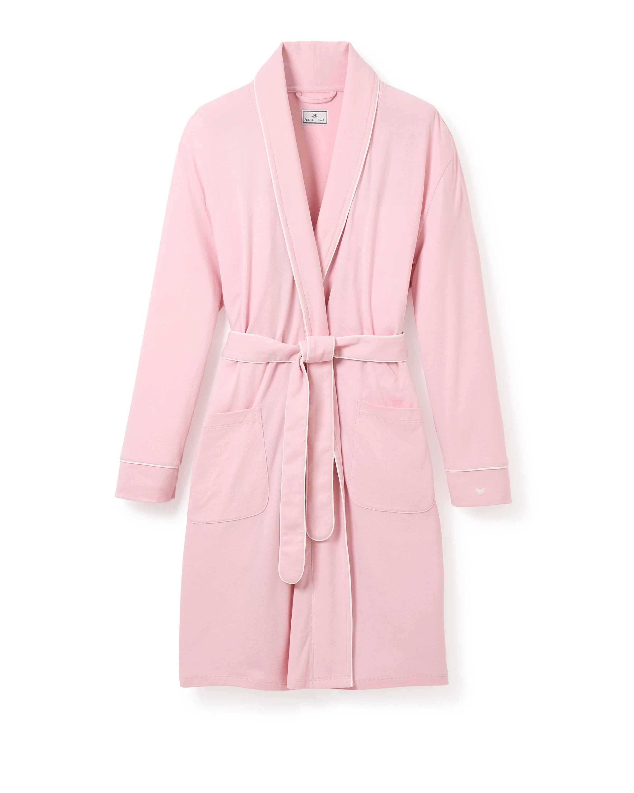 Women's Pima Robe in Pink | Petite Plume