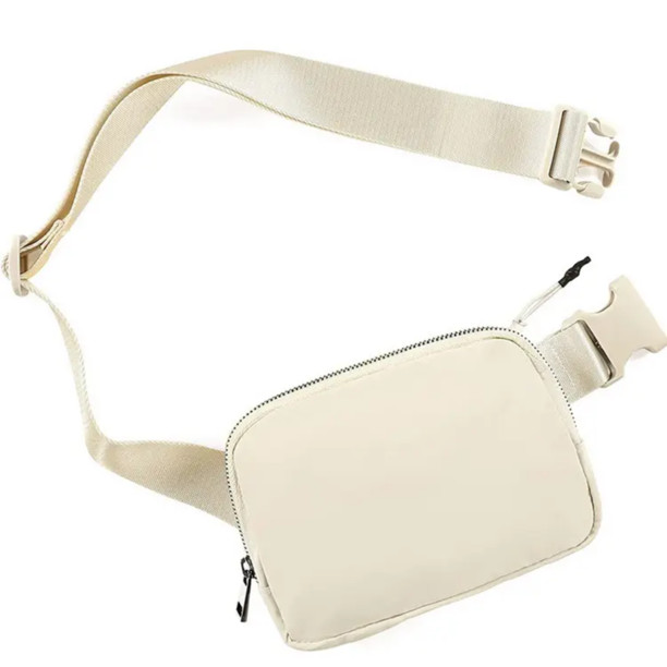 Boutique Everyday Belt Bag & Fanny Pack, Unisex Crossbody Bag, Waist Pack (Ivory) | Walmart (US)