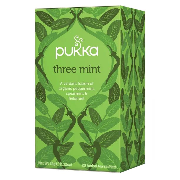 Pukka Herbs Organic Three Mint Herbal Tea Bags, 20 Ct - Walmart.com | Walmart (US)