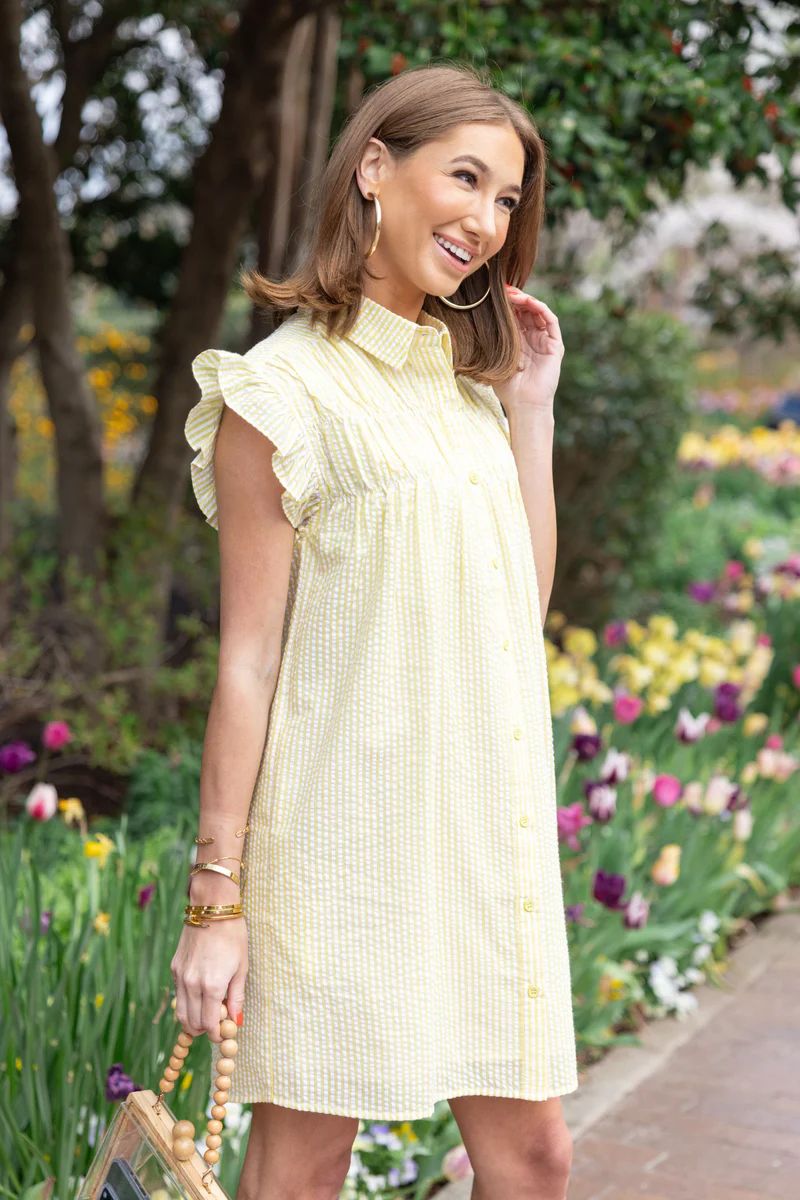 Lisa Dress- Yellow | Avara