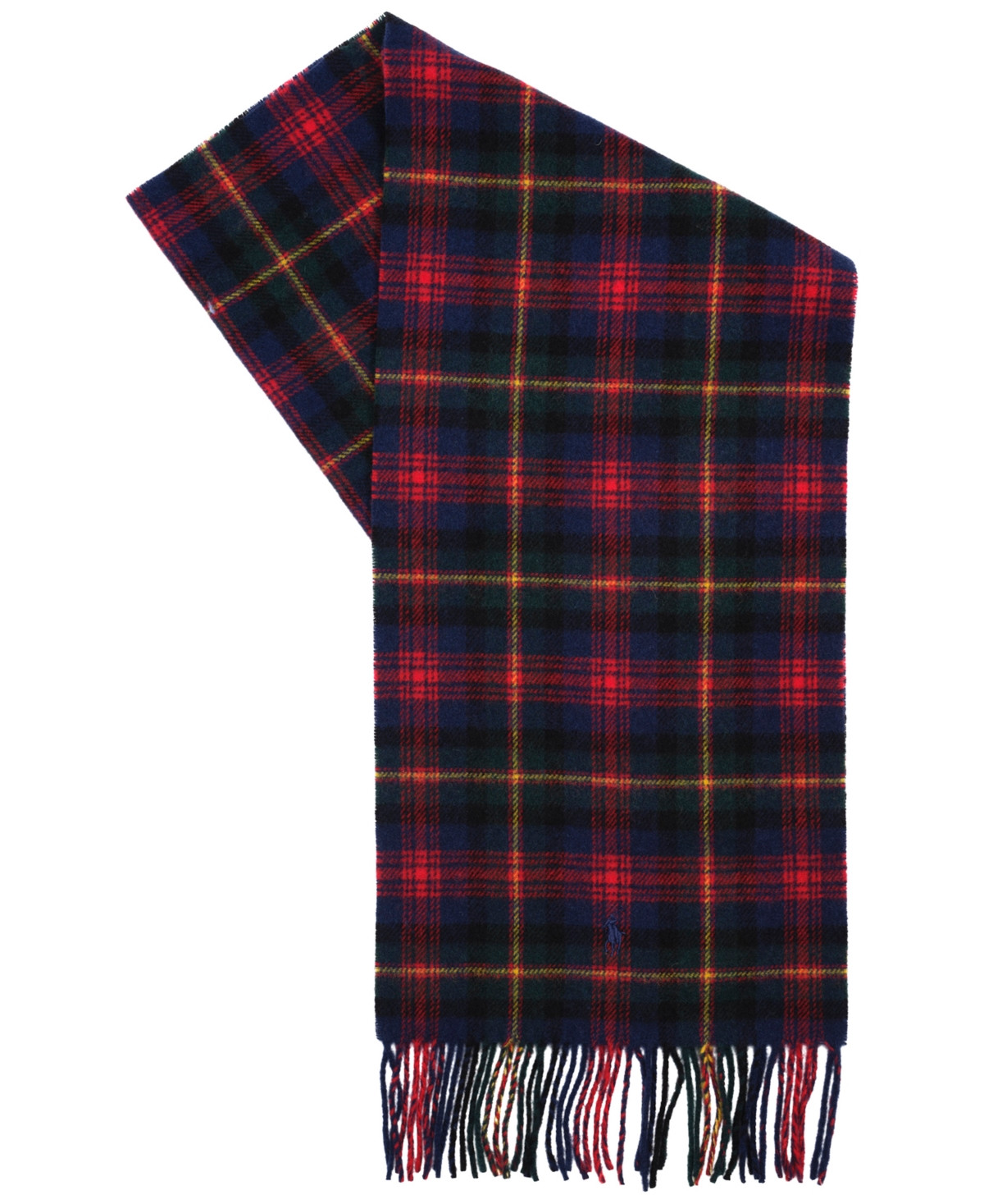 Polo Ralph Lauren Men's Woolen Plaid Scarf - Red/ Multi | Macy's