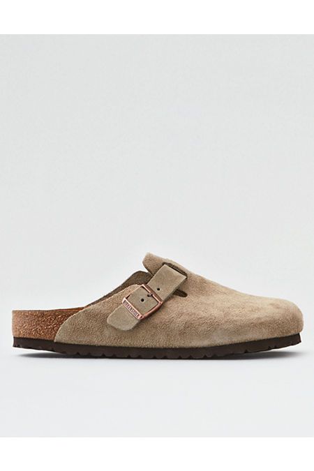 Birkenstock Mens Boston Clog Men's Taupe 8 | American Eagle Outfitters (US & CA)