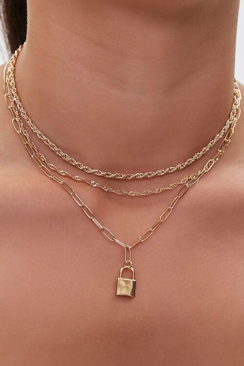 Upcycled Lock Necklace Set | Forever 21 (US)
