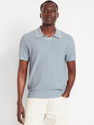 Tipped Collar Polo Sweater | Old Navy (US)