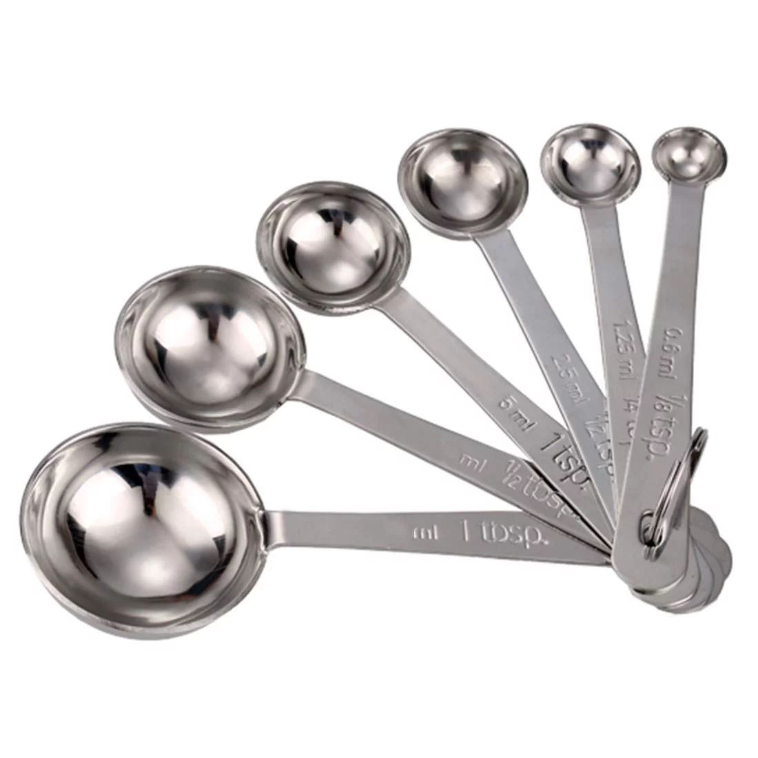 Heavy Duty Stainless Steel Metal Measuring Spoons for Dry or Liquid Commercial Grade Quality | Walmart (US)