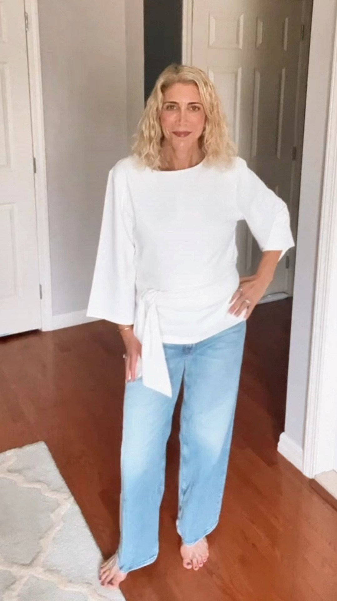 I am legit obsessed with this new fall wrap top that looks elegant but is as comfortable as your favorite tee! It goes with everything too! 

The leopard print flats and bag are new this season too! 

#LTKOver40 #LTKSeasonal #LTKStyleTip