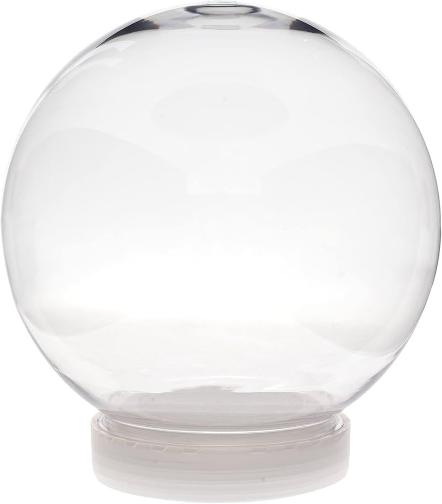 Creative Hobbies 5 Inch (130mm) DIY Snow Globe Water Globe - Clear Plastic with Screw Off Cap | P... | Amazon (US)