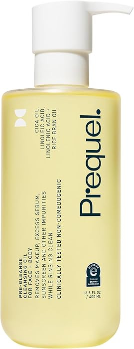 Prequel Skin Pre-Gleanse Oil Cleanser for Face. Double Cleansing Oil Skincare for Women with Cica... | Amazon (US)