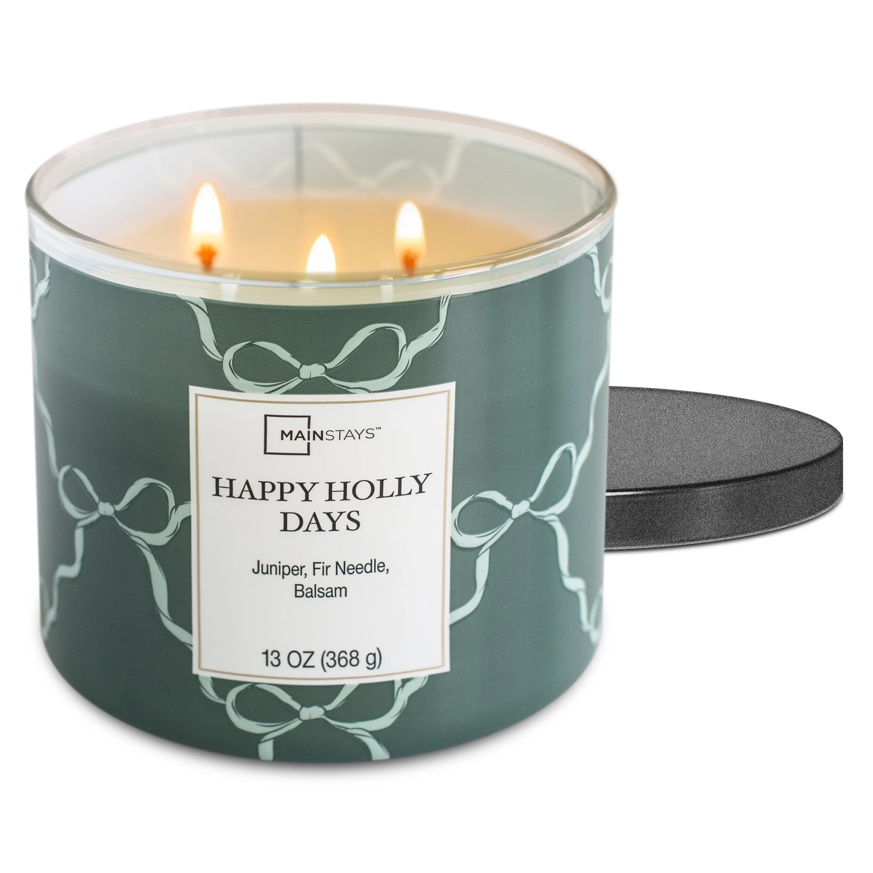 Mainstays Happy Holly Days Scented 3-Wick Candle, 13 oz. | Walmart (US)