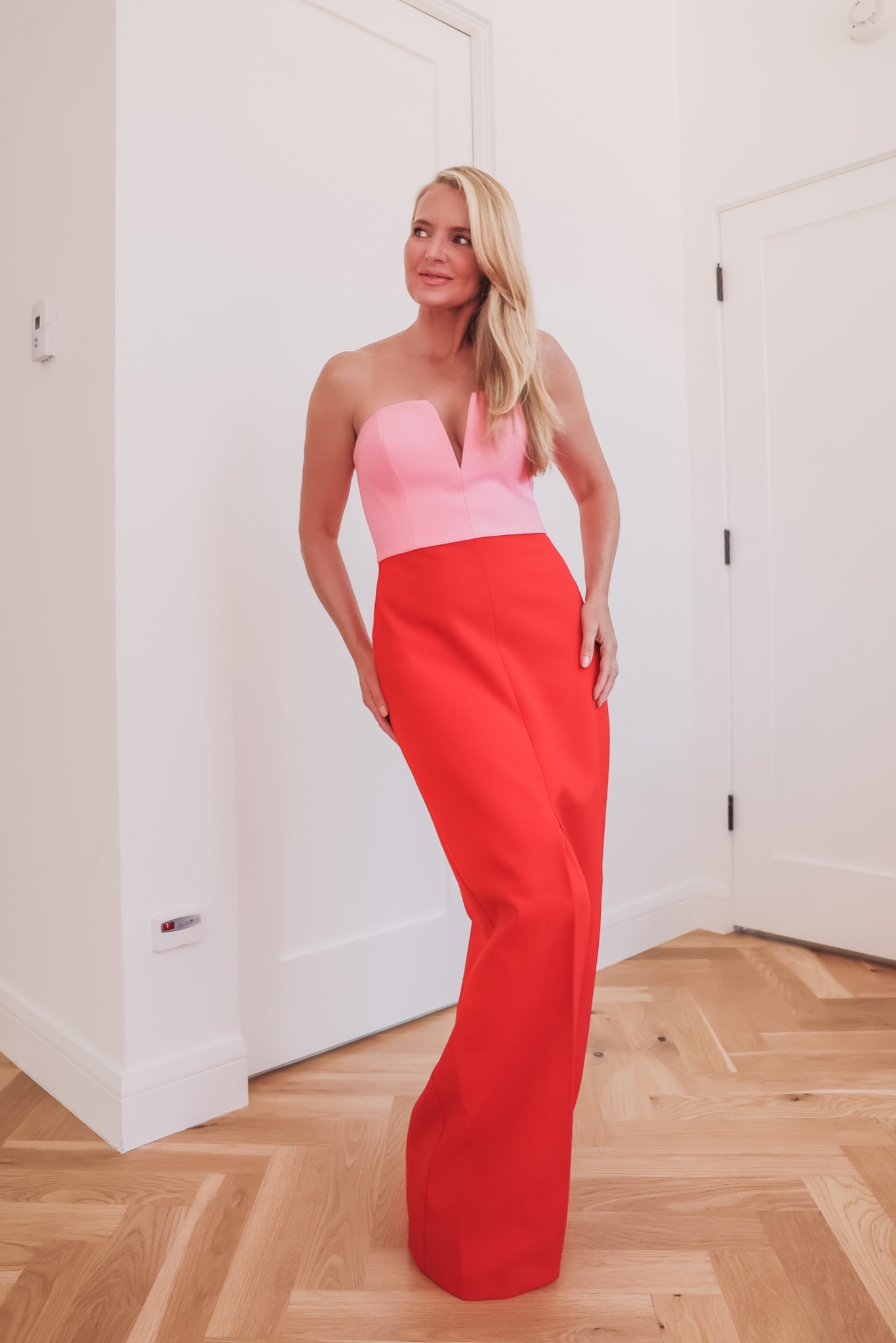 Color Blocked Strapless Gown curated on LTK