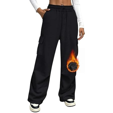 ANRABESS Womens Cargo Sweatpants Casual Baggy Fleece High Waisted Athletic Lounge Pants | Amazon (US)