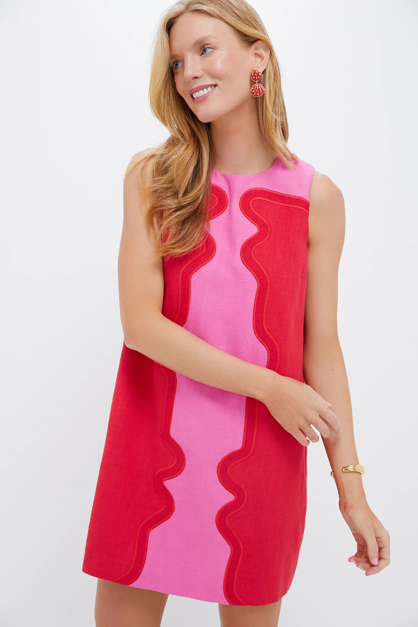 Poppy and Hot Pink Marlowe Dress | Tuckernuck (US)