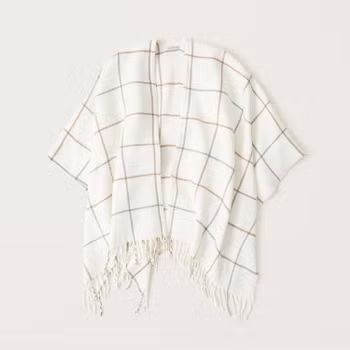 Plaid Poncho | Abercrombie & Fitch (US)