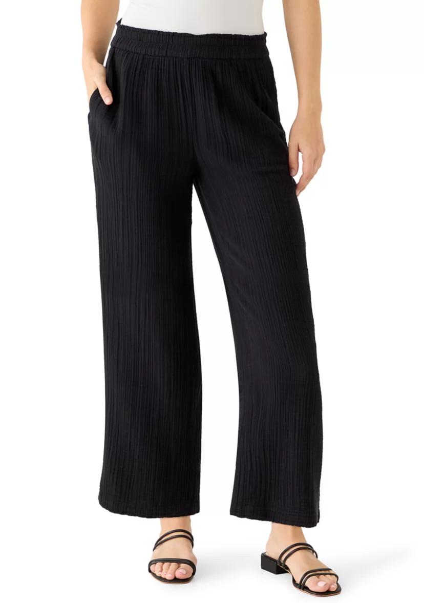 Women's Pull On Gauze Cropped Pants | Belk