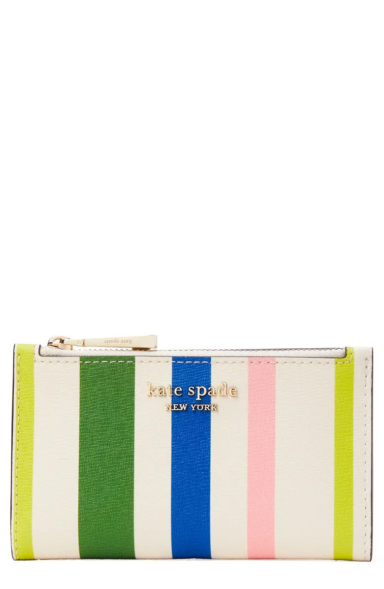 bradley breezy stripe leather bifold wallet | Nordstrom