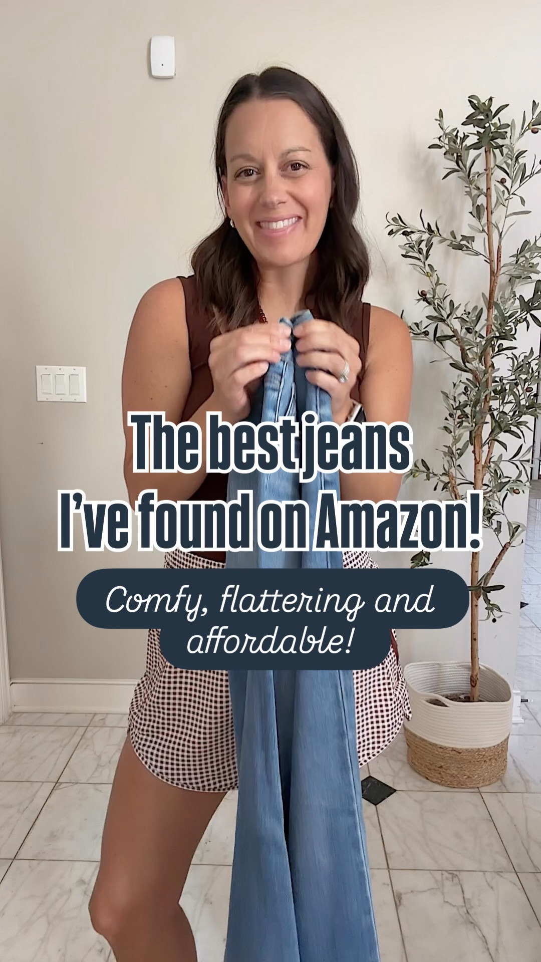 The best Amazon jeans! 2 inseam lengths, super stretchy and flattering! Run true to size - I am wearing the 26 in the 30” inseam.  I am 5’4”.

#LTKOver40 #LTKPetite #LTKootd