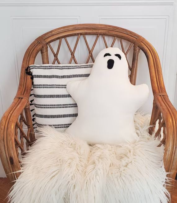 Ghost Pillow Ivory Ghost Plush Halloween Ghost Pillow - Etsy | Etsy (US)