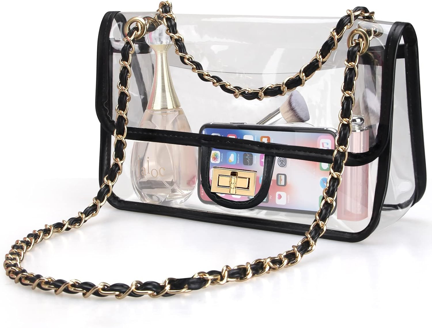 Voikukka Clear Purse Clutch Bag for Women Crossbody Bag Stadium Approved Transparent Concert Hand... | Amazon (US)