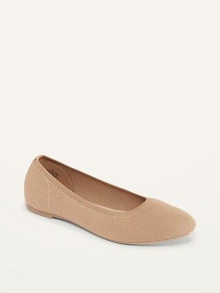 Knit Almond-Toe Ballet Flats For Women | Old Navy (US)