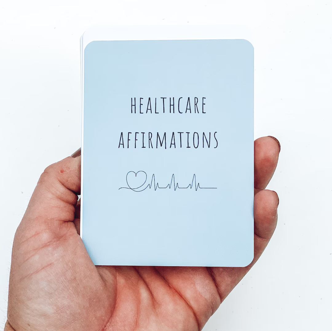 Healthcare Workers Affirmation Cards Set. Great for nurse gifts, doctor gifts, cna gifts, or medi... | Etsy (US)