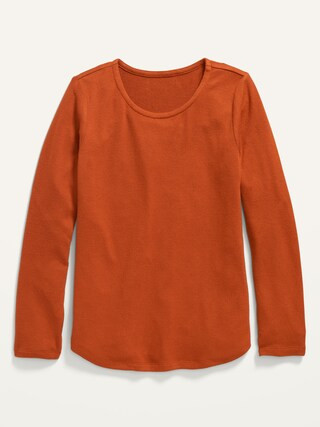 Cozy-Knit Long-Sleeve T-Shirt for Girls | Old Navy (US)