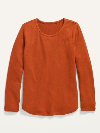 Cozy-Knit Long-Sleeve T-Shirt for Girls | Old Navy (US)